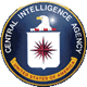 The image shows the seal of the Central Intelligence Agency (CIA) of the United States, featuring a bald eagle, a shield with a red compass star, and text reading Central Intelligence Agency, United States of America.
